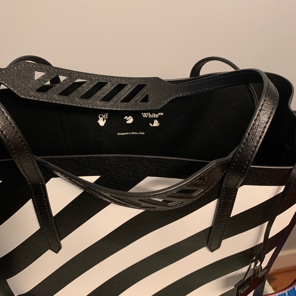 Off-White Binder Clip Tote Saffiano Leather – Virgil Abloh Era - Picture 4 of 7